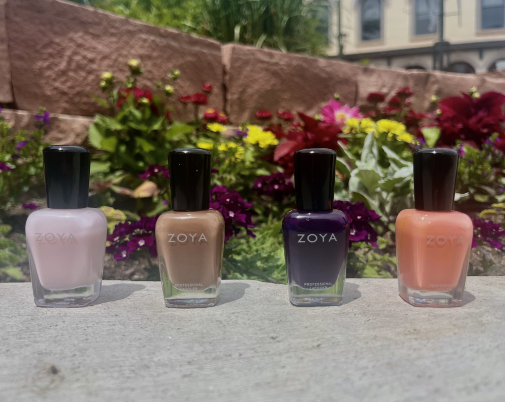 Popular seasonal non-toxic Zoya nail polish on display